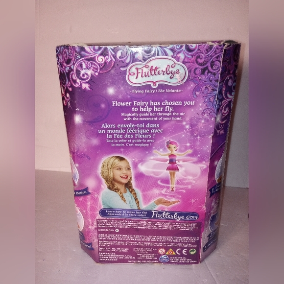 Flutterbye Flying Fairy Pink Hair Purple Pink WIngs Spin Master -RETIRED - Picture 5 of 9